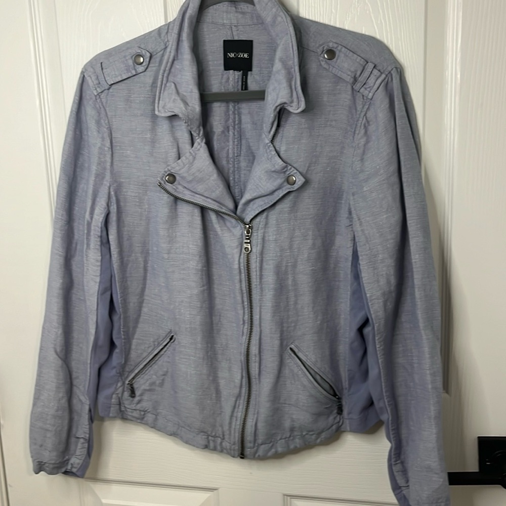 Nic + Zoe blue jacket.